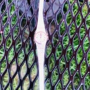 Seiko Silver and Red Women's Ring